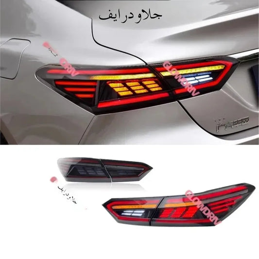 LED Taillamp for Toyota camry 2018-2024 rear taillight upgrade feathers design signal running dynamic DRL light