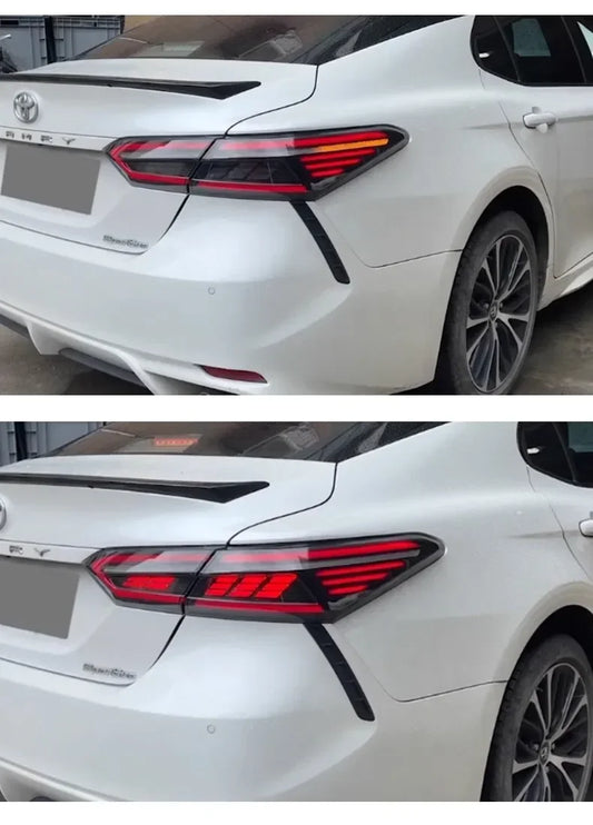 LED Taillamp for Toyota camry 2018-2024 rear taillight upgrade feathers design signal running dynamic DRL light