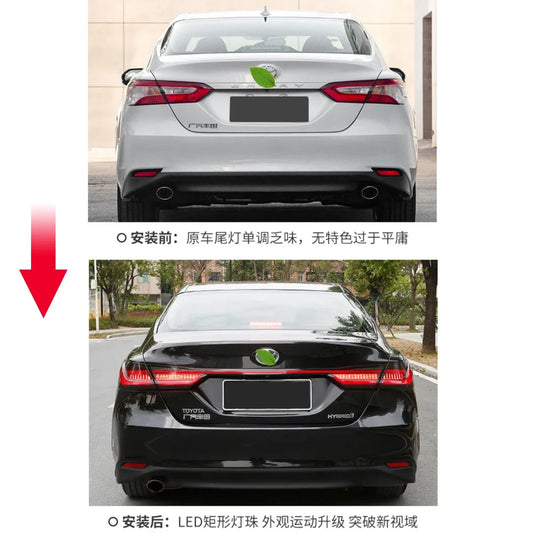 Toyota Camry 8th Gen Taillight 2018-2024 Upgrade Modified to New DRL Dynamic Turn Signal LED Taillight